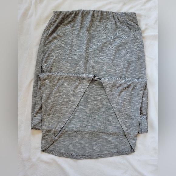 Mossimo Dresses & Skirts - Mossimo heathered grey faux wrap maxi skirt S